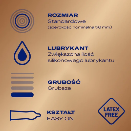 Durex Sensual No Latex Prezerwatywy, 10 sztuk
