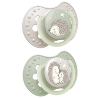 LOVI Night&Day Hedgehog Silikonowy Dynamiczny 6-18m, 2 sztuki