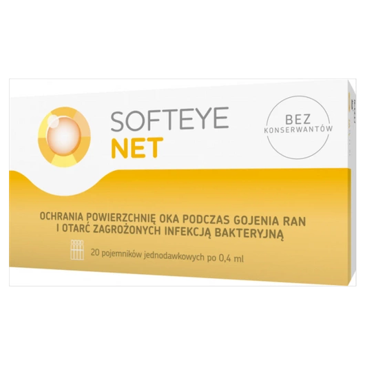 Softeye Net, żel do oczu, 0,4 ml x 20 pojemników jednodawkowych