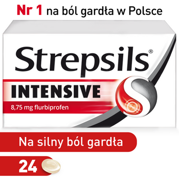 STREPSILS INTENSIVE  24 tabletki do ssania