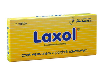 LAXOL 100 mg x 12 czopków