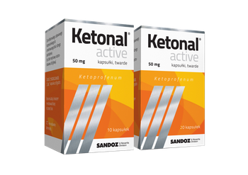 KETONAL ACTIVE 50 mg x 20 kapsułek twardych