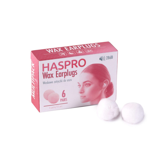 Haspro Wax Earplugs Zatyczki woskowe do uszu