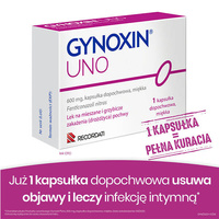 GYNOXIN UNO,  1 kapsułka dopochwowa