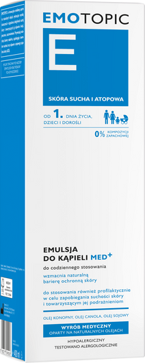 Emotopic Med+ Emulsja do kąpieli, 400 ml
