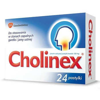 CHOLINEX 150 mg, 24 pastylki do ssania