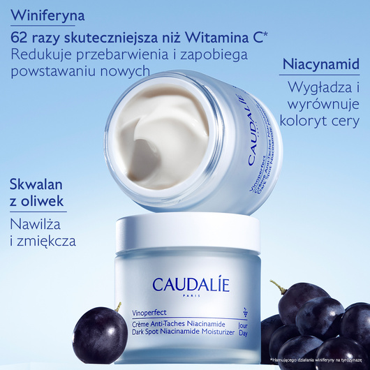 Caudalie Vinoperfect Krem na przebarwienia z niacynamidem na dzień refill, 50 ml