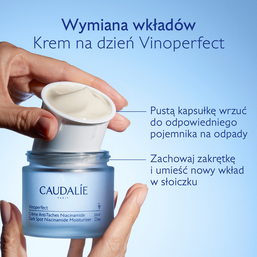 Caudalie Vinoperfect Krem na przebarwienia z niacynamidem na dzień refill, 50 ml
