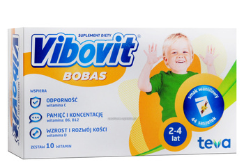 VIBOVIT Bobas waniliowy, 44 saszetki