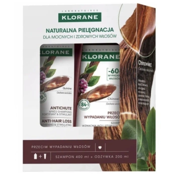 Klorane Zestaw przeciw wypadaniu włosów Szampon + odżywka