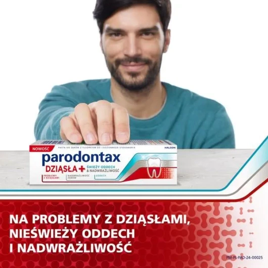 Parodontax Dziąsła + Świeży Oddech & Nadwrażliwość, 75 ml
