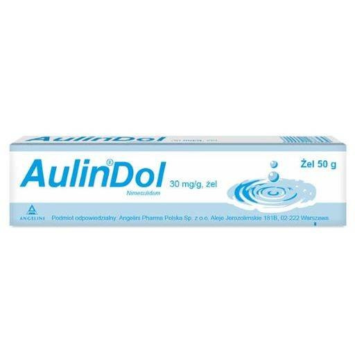 AulinDol, 30 mg/g, lek na ból przy skręceniu stawów i przy urazowym zapaleniu ścięgien, żel 50 g