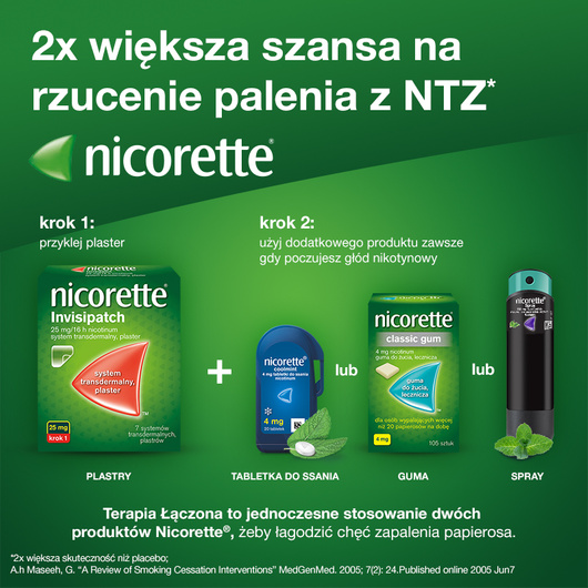 Nicorette Icy White Gum guma do żucia 4mg, 105 sztuk 