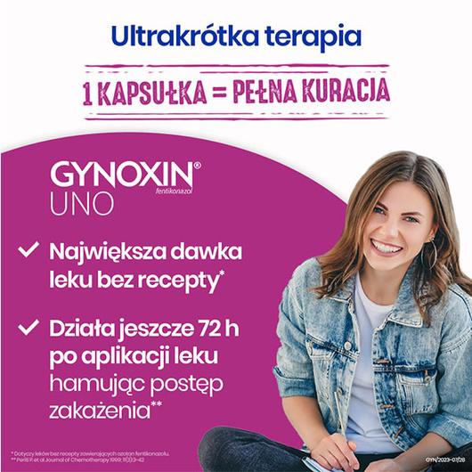 GYNOXIN UNO,  1 kapsułka dopochwowa