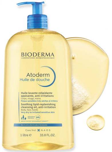 Bioderma Atoderm Huile de Douche Olejek do kąpieli, 1000 ml