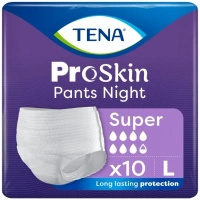 Tena Pants ProSkin Night Rozmiar L (100-135cm) Majtki chłonne, 10 sztuk