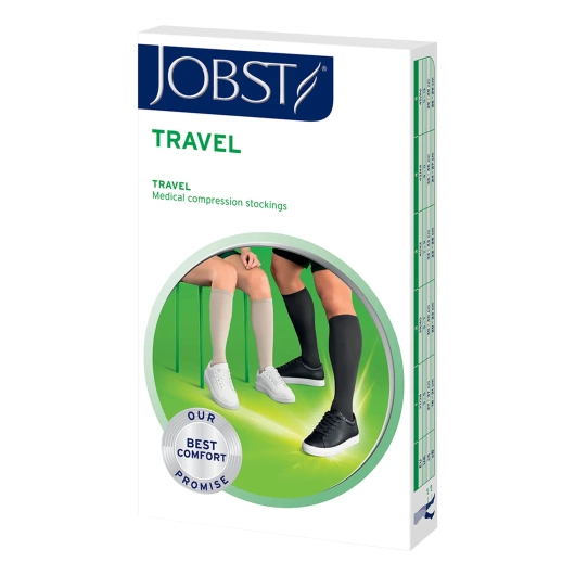 Jobst Travel Podkolanówki 15-20 mmHg Beżowe Rozmiar 4