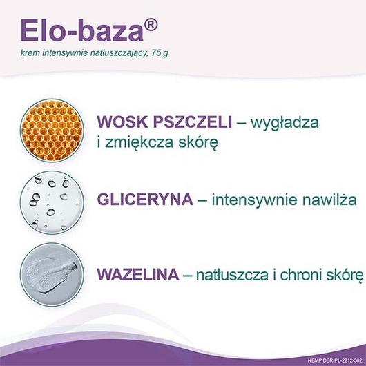 Elo-baza, Krem intensywnie natłuszczający, 75g 