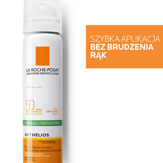 LA ROCHE-POSAY ANTHELIOS Mgiełka do twarzy SPF50+, 75ml