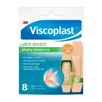 Plastry VISCOPLAST Ultra Stretch x 8 sztuk