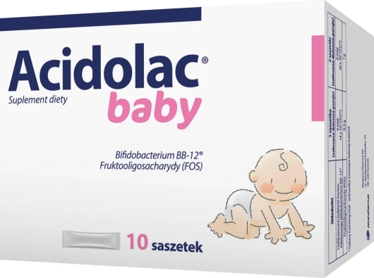 ACIDOLAC BABY proszek, 10 saszetek DATA WAŻNOŚCI 30/04/2025