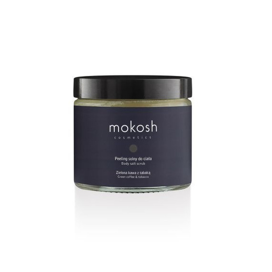 MOKOSH Peeling solny zielona kawa z tabaką, 300g DATA WAŻNOŚCI 11/04/2025