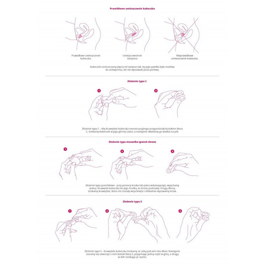 Perfect Cup Kubeczek menstruacyjny M róż z pętelką