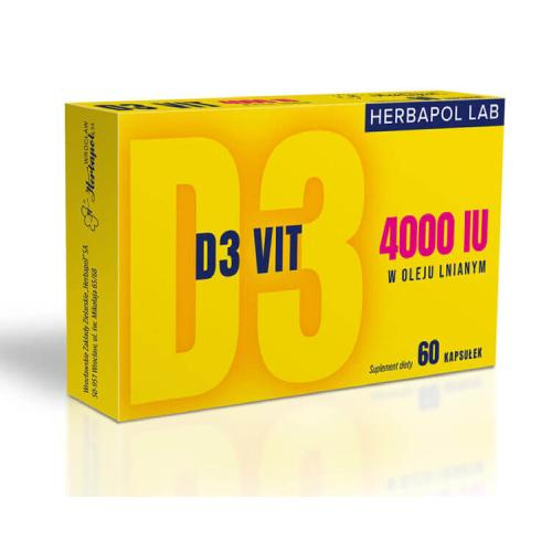 D3 Vit 4000 Herbapol Lab x 60 kapsułek 