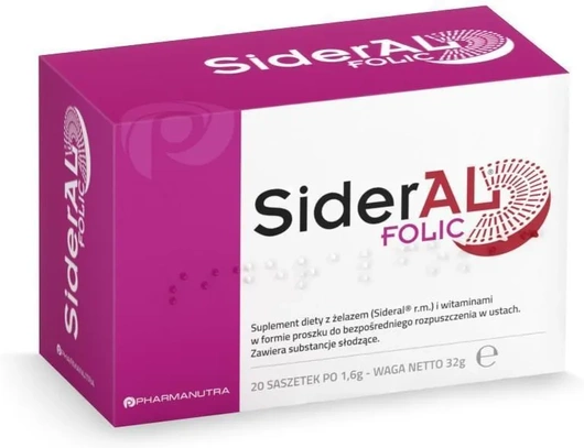 SIDERAL FOLIC, 20 saszetek