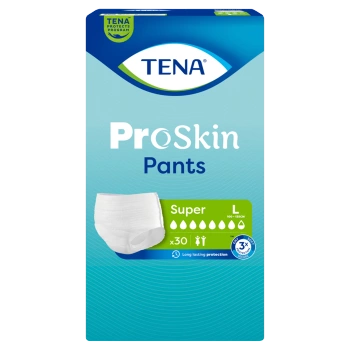 Tena Pants ProSkin Super Rozmiar L (100-135cm) Majtki chłonne, 30 sztuk
