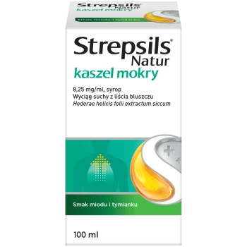 Strepsils Natur kaszel mokry 8,25 mg/ml Syrop, 100 ml
