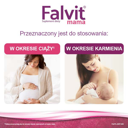 Falvit® mama witaminy dla kobiet w ciąży i matek karmiących, 60 tabletek
