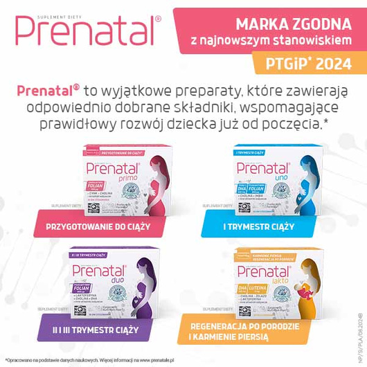 PRENATAL Lakto, 30 + 30 kapsułek