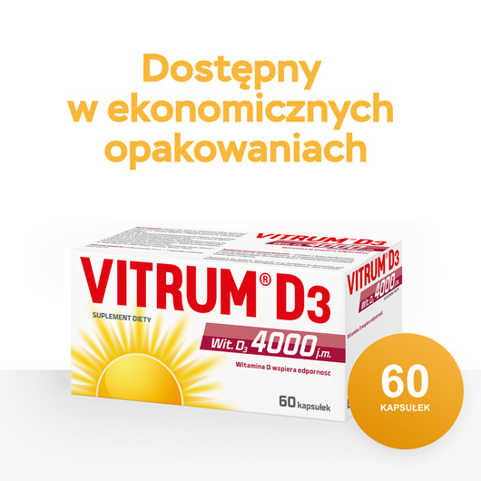 Vitrum D3 4000, 60 kapsułek