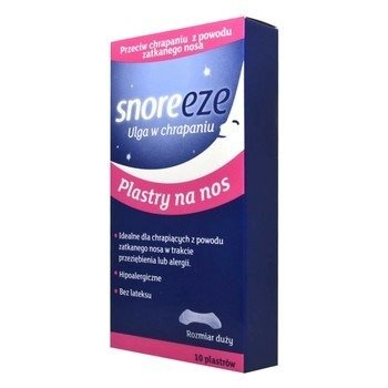 SNOREEZE plastry na nos - duże x 10 sztuk