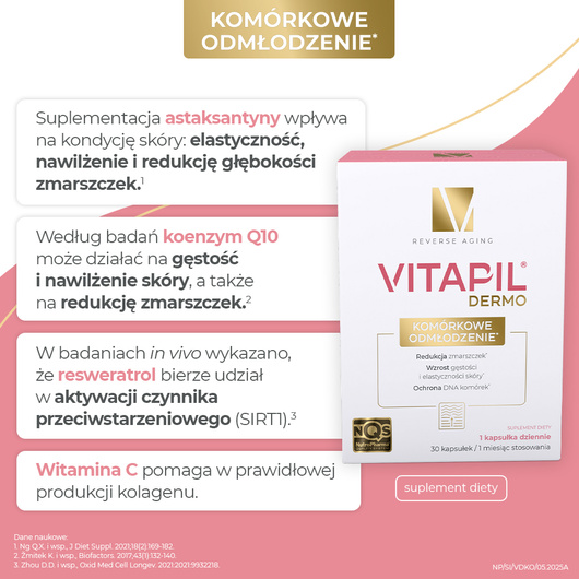 VITAPIL® DERMO Komórkowe odmłodzenie, 30 kapsułek 