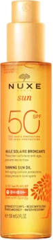 NUXE SUN Olejek do opalania twarzy i ciała SPF50, 150ml