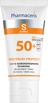 PHARMACERIS S Krem o szerokopasmowej ochronie SPF50+ 50 ml