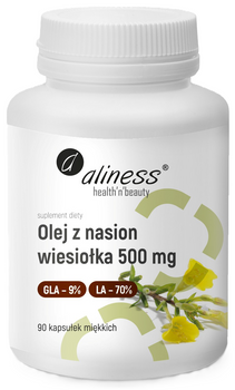 Aliness Olej z nasion wiesiołka 500 mg, 90 kapsułek