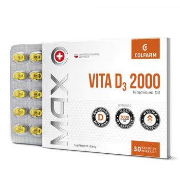 MAX Vita D3 2000, 30 kapsułek