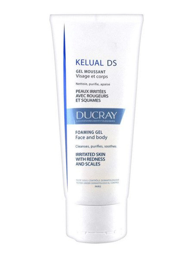 DUCRAY KELUAL DS Żel do mycia twarzy i ciała 200 ml