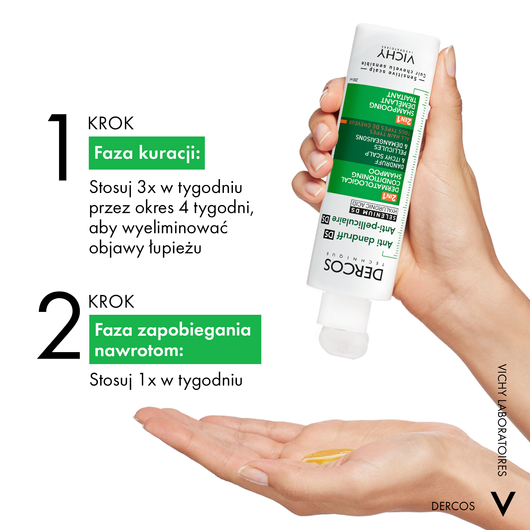 Vichy Dercos DS Szampon przeciw łupieżowy 2w1, 200ml