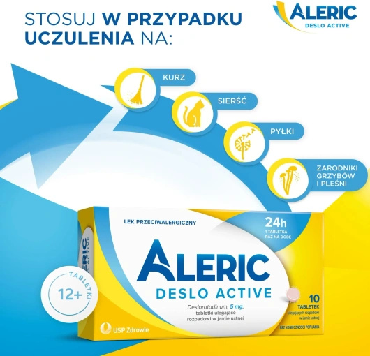 ALERIC DESLO ACTIVE 5 mg x 10 tabletek 