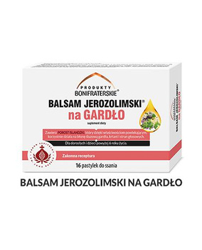 Balsam Jerozolimski na gardło pastylki do ssania * 16