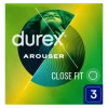 Durex Arouser Prezerwatywy z prążkami, 3 sztuki