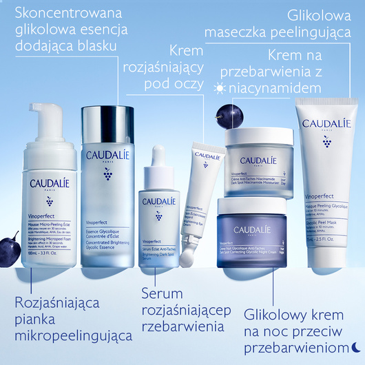 Caudalie Vinoperfect Glikolowy Krem na Noc na Przebarwienia refill, 50 ml