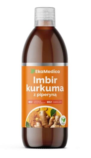 EkaMedica Imbir Kurkuma z piperyną płyn, 500 ml