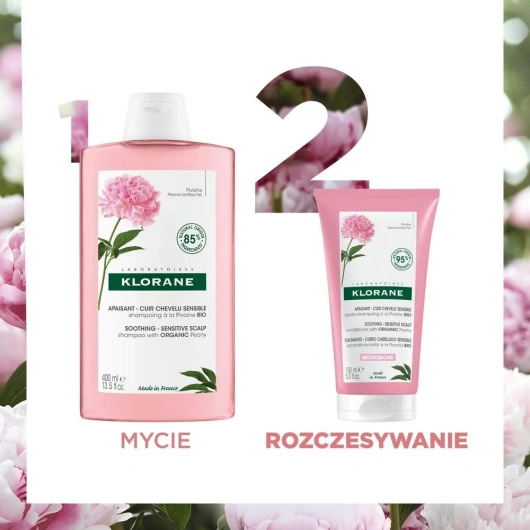 KLORANE Odżywka z Organiczną Piwonią, 150ml