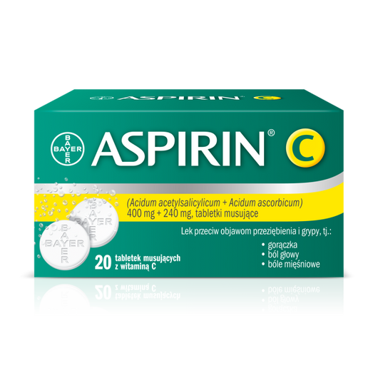 ASPIRIN C, 20 tabletek musujących 