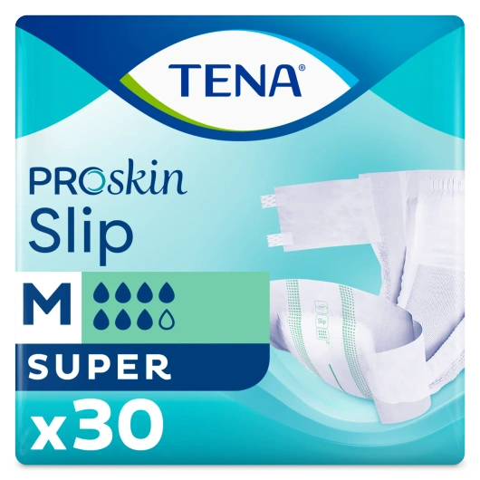 Tena Slip ProSkin Super Rozmiar M (73-122cm) Pieluchomajtki, 30 sztuk